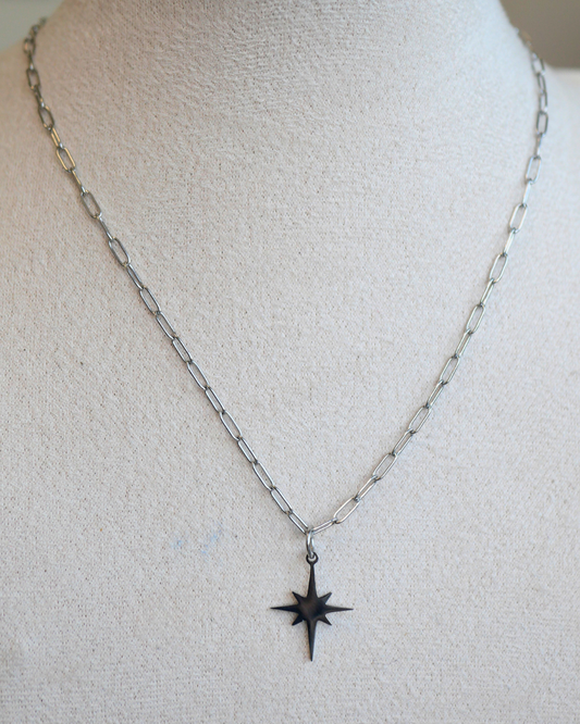 Collier chanda argenté - medium
