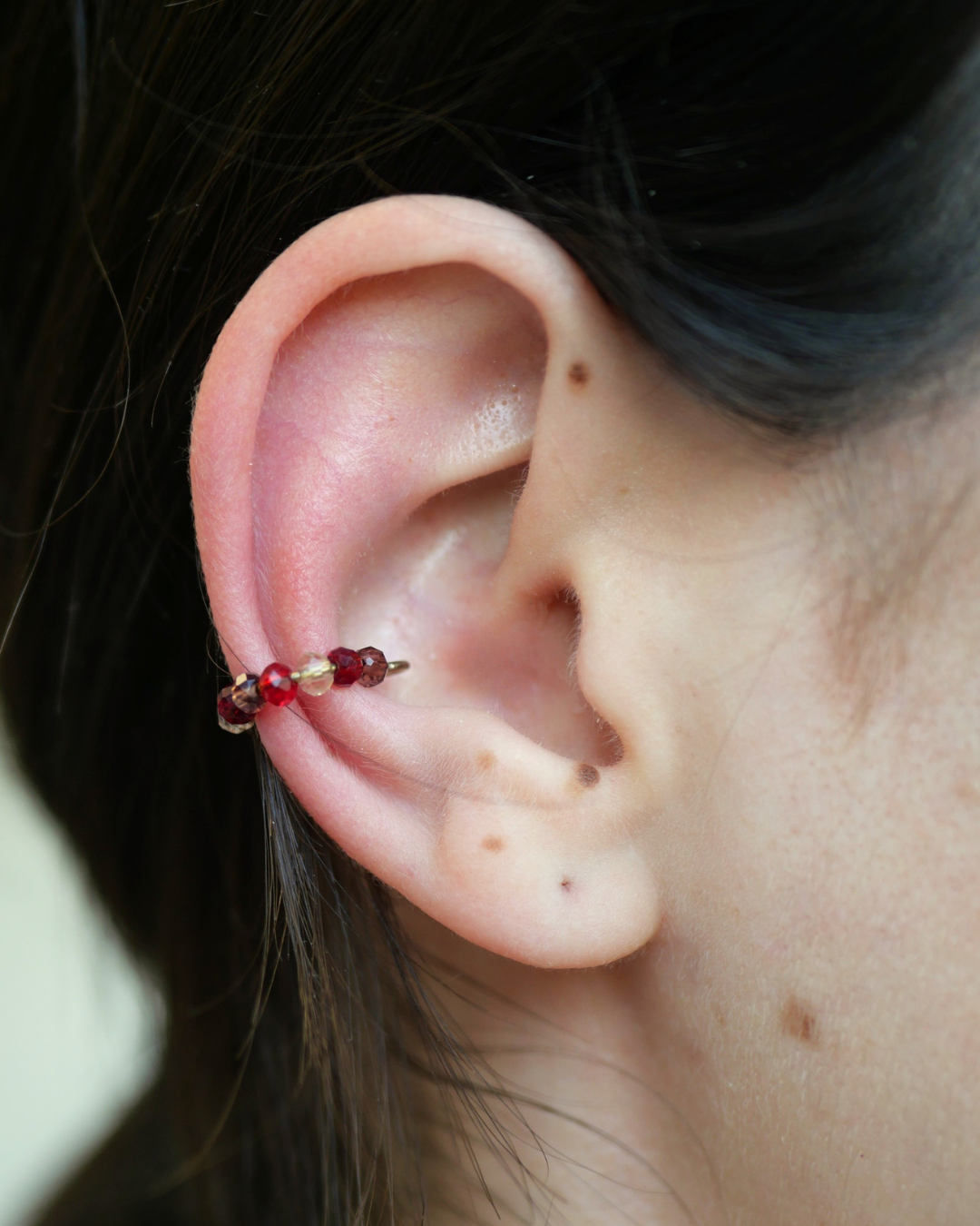 Earcuff rouge - maxi