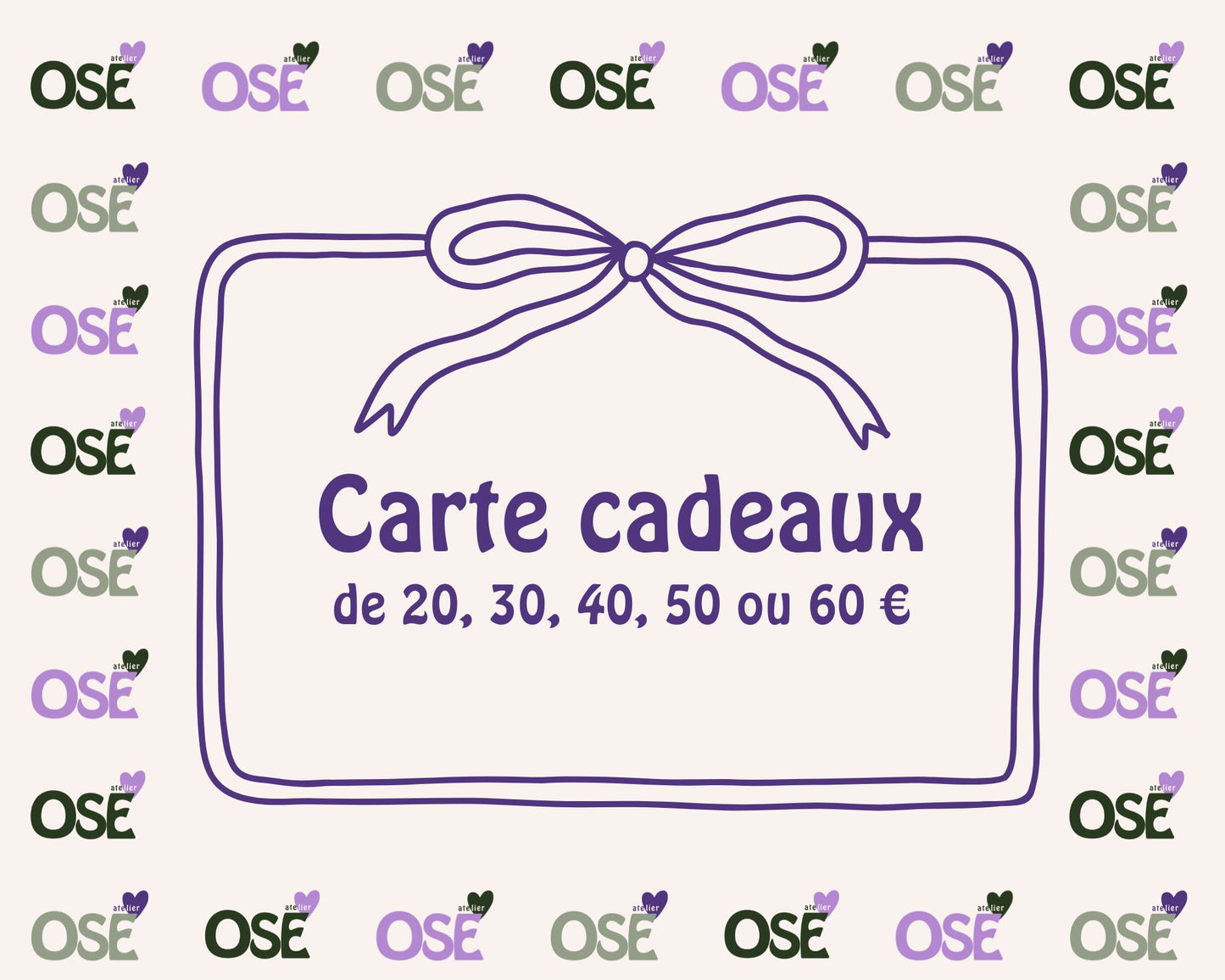 🎁 La carte cadeau Ose